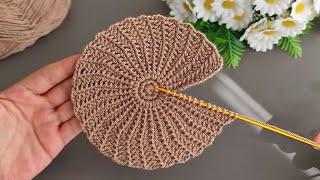 Motif, Coaster, Flower. Make and Sell. How to make a very easy fower coaster motif. Tunisian crochet