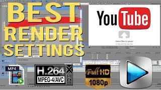 Best Render Settings for Sony Vegas Pro & YouTube Upload - updated for 60FPS!