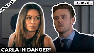 Joel’s Next Victim Confirmed – Coronation Street's Carla Connor Faces Off with Joel Deering