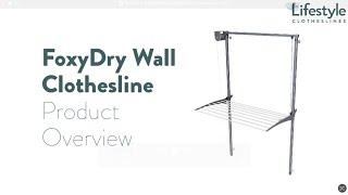 FoxyDry Wall Clothesline Product Overview - Lifestyle Clotheslines