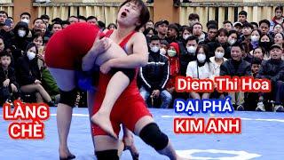 Diêm Thị Hòa đại phá Kim Anh hội làng Chè Liên Bão, The strongest and most beautiful female wrestler