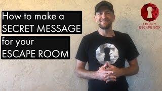 How to make a Secret Message for your Escape Room