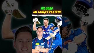 Mumbai IPL 2026 - Target Players 