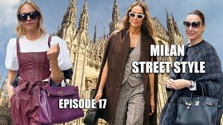 WHAT EVERYONE IS WEARING IN MILAN part2 → Milan Street Style Milan Fashion → EPISODE.17