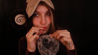 (ASMR) Bug Searching, Plucking & Eating ~ Fluffy Mic & Mouth Sounds