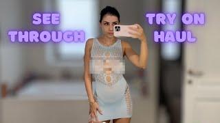 [4K] Try on Haul 2024 | Transparent Clothes | See Through Dress