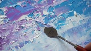 [Rinz Art 01] Abstract Painting / Relaxing Knife Painting / ASMR (No music)