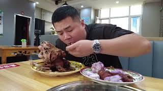 ASMR|MUKBANG|braised sheep head, soft and boneless, eat the whole thing in one go