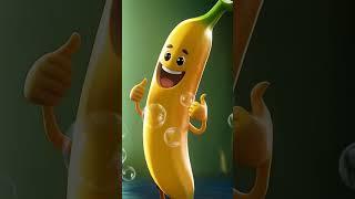 Goofy chicken banana dance with sweet babyBaile gracioso con pollo, plátano y bebé adorable