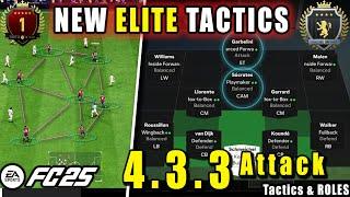 *POST PATCH* BEST UNDEFEATED 433 ATTACK META Custom Tactics 433 Attack | EAFC 25