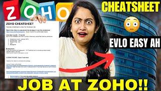 VerithanamOnly Sheet to get JOB at ZOHO Easily(தமிழ்)