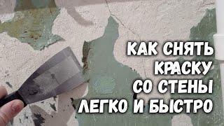 Как ЛЕГКО снять масляную КРАСКУ со стены