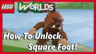 How To Unlock and Find Squarefoot in Lego Worlds!