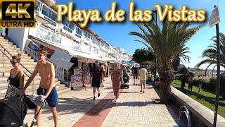 TENERIFE | Around Playa de las Vistas ️ [Los Cristianos - Dec 2021 ️] | Walking Tour [4K]