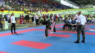 Tirill Næss NOR v Johanna Zeitler GER Junior WAKO European Championships 2015