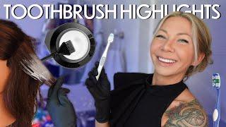 DIY balayage & highlights with a toothbrush | 2024