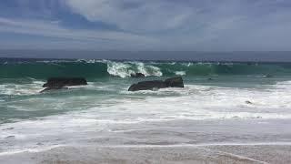 Huge waves on Pedregal Beach in Cabo San Lucas, Mexico