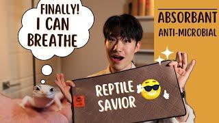I created a NEW REPTILE BEDDING !! Leopard Gecko Essentials