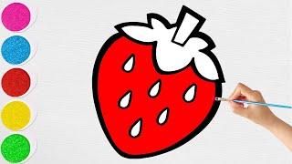 How to Draw a Strawberry | Easy Step by Step for Beginners