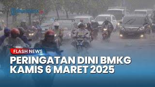 Peringatan Dini Cuaca Besok Kamis 6 Maret 2025, BMKG: Jawa Barat Waspada Hujan Sedang hingga Lebat