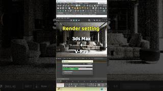 Best render settings for 3ds max and vray #youtubeshorts #new #max  #viralvideo