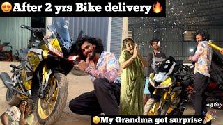 After 2yrs Finally Today Jarvis bike Delivery|My grandma got surprise she is very happy️| TTF