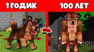 Как Оборотень прожил жизнь в Майнкрафт / Эволюция Мобов 1 годик 100 лет Minecraft / Как менялся цикл