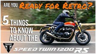 Testing the Triumph Speed Twin 1200 RS: ready to go retro?