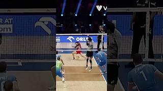 Unstoppable 133 km/h Spike Hits Libero  #epicvolleyball #volleyballworld #volleyball