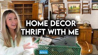 THRIFT + ANTIQUE SHOP WITH ME | HOME DECOR YOU SHOULD THRIFT