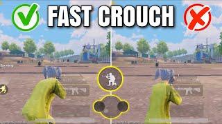 TOP 5 TIPS & TRICKS MOVEMENTS FOR FASTEST CROUCH + JIGGLE  New Update | PUBG Mobile