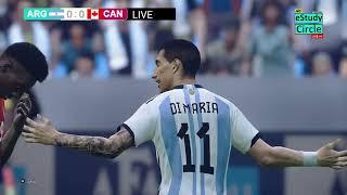 Argentina Vs Canadá EN VIVO | Partido de semifinales PES 21 Simulation Gameplay