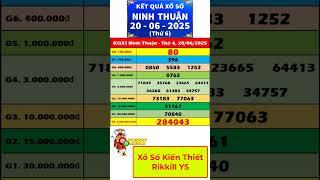 Xổ số Ninh Thuận ngày 20 tháng 6 | XSNT - KQXSNT - SXNT | Xổ số kiến thiết Ninh Thuận #shorts