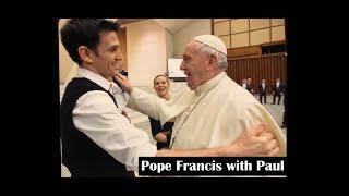 Paul Ponce 2020 with Pope Francis