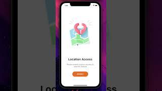 Flutter  Location Access UI | Flutter UI #flutter #dart #shorts #short #ui #ios #coding #tutorial