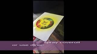 Ceramic decal printer different color system process show CMYK CRYK