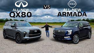 THE BETTER BUY?? -- 2025 Nissan Armada Platinum vs. 2025 Infiniti QX80: Comparison