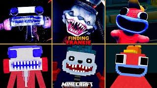 Finding Frankie ALL JUMPSCARES vs MINECRAFT