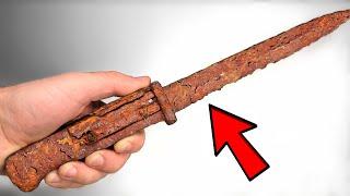 Rust is Peeling this Crusty Bayonet - Restoration from Old to Gold