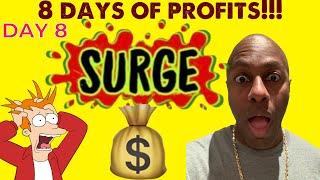 Surge | Day 8 Results..over 100% Gains!! #surge #defi #crypto #dripx #cryptocurrency #gosurge