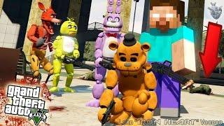 ГТА 5 МОДЫ! АНИМАТРОНИКИ FNAF СПАСАЮТ ХИРОБРИНА ИЗ НОВОЙ ТЮРЬМЫ НА ОСТРОВЕ! ВИДЕО GTA V! GTA 5 MODS