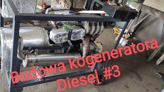 Kogenerator Diesel #3 - wymiennik Jad, osłona termiczna prądnicy.