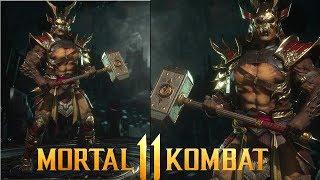 Mortal kombat 11 FIRST LOOK AT SHAO KHAN GEAR SHOWCASE PLATFORM