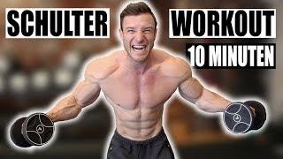 10 Minuten Schulter Workout für Zuhause | Kombinationsworkout für Qualitätsmuskulatur - Sascha Huber