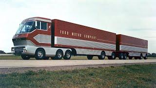 Amazing Restored 1966 Footage of Big Red Turbine Truck from Ford Archives