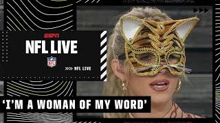 Laura Rutledge wears tiger mask on-air after losing LSU-Florida bet  | NFL Live