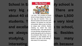 My School #english #reading #story #englishspeaking #storytelling #storytime #shorts #shortsvideo