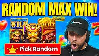 I let PICK RANDOM CHOOSE my SLOTS & we got a MAX WIN!! UNEXPECTED!! (Bonus Buys)