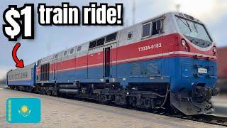 We Rode a Tiny $1 Train Through Kazakhstan’s Steppe and Saw Camels!