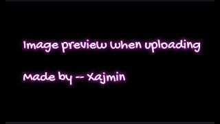 Image Preview When Uploading in Oracle APEX